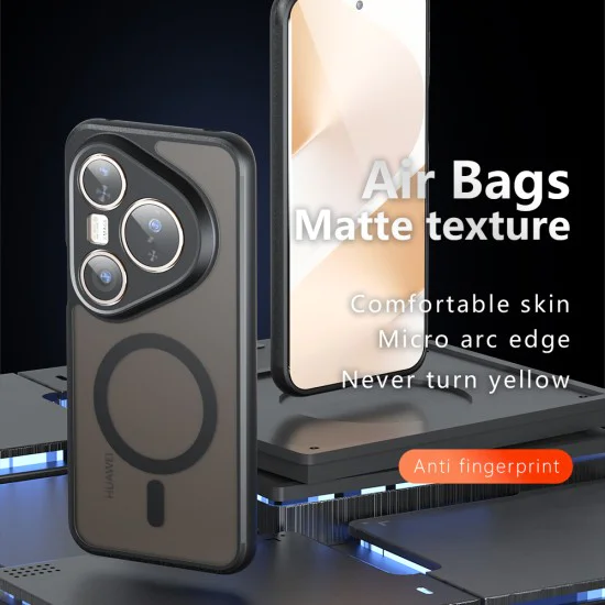 Калъф с MagSafe – Techsuit PureFrost – Huawei Pura 80 Pro / Pura 80 Ultra – Матово черен