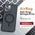 Калъф с MagSafe – Techsuit PureFrost – Oppo Reno14 F / Reno14 FS 5G – Матово черен