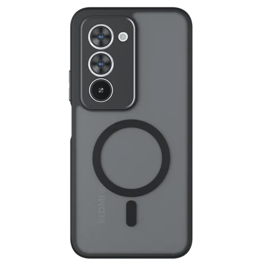 Калъф с MagSafe – Techsuit PureFrost – Xiaomi Redmi 15 4G / Redmi 15 5G – Матово черен