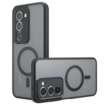 Калъф с MagSafe – Techsuit PureFrost – Xiaomi Redmi 15 4G / Redmi 15 5G – Матово черен