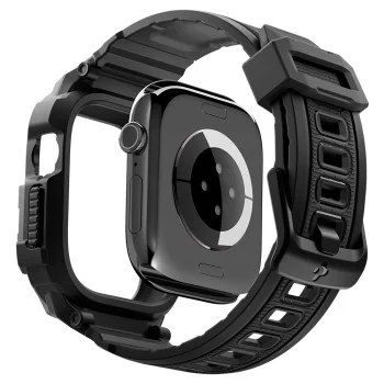 Калъф с каишка Spigen - Rugged Armor Pro (ACS11883) - Apple Watch 12 42mm - Черен