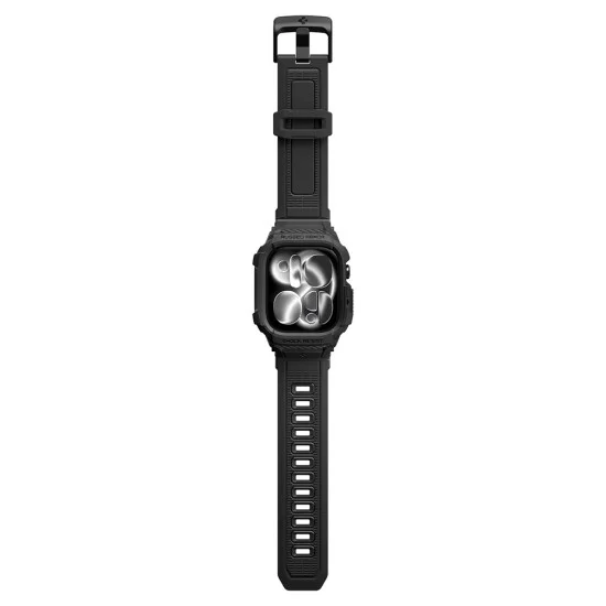 Калъф с каишка Spigen - Rugged Armor Pro (ACS11883) - Apple Watch 12 42mm - Черен