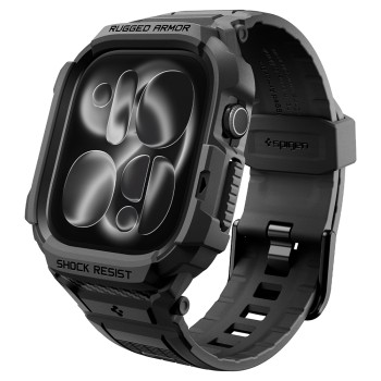 Калъф с каишка Spigen - Rugged Armor Pro (ACS11894) - Apple Watch 12 46mm - Черен