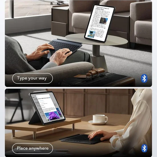Калъф с клавиатура за iPad Pro 11 (2024/2025) - ESR Shift Keyboard Case - Тъмносин