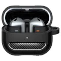 Калъф с метален държач за Samsung Galaxy Buds 3/3 Pro Spigen - Rugged Armor - черен