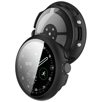 Калъф с протектор за Google Pixel Watch 4 (41mm) - Techsuit Defense360 Pro - Черен