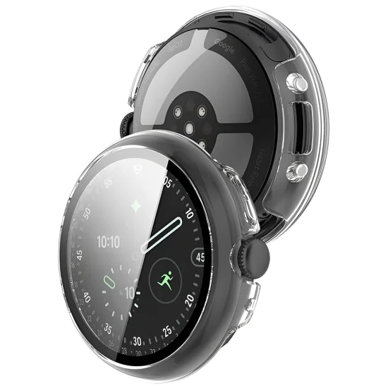 Калъф с протектор за Google Pixel Watch 4 (41mm) - Techsuit Defense360 Pro - Прозрачен