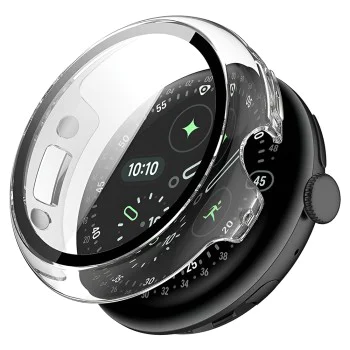 Калъф с протектор за Google Pixel Watch 4 (41mm) - Techsuit Defense360 Pro - Прозрачен