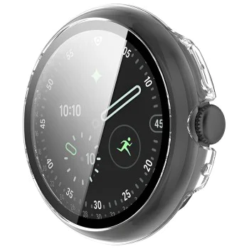 Калъф с протектор за Google Pixel Watch 4 (45mm) - Techsuit Defense360 Pro - Прозрачен