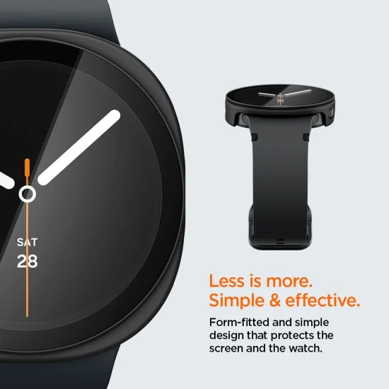 Калъф с протектор Spigen Thin Fit 360 (ACS11601) - Samsung Galaxy Watch9 44mm / Watch8 44mm - Черен