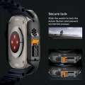 Калъф с протектор за дисплей за Apple Watch Ultra 4 / 3 / 2 / 1 (49mm) Lock Fit (ACS12054) - Spigen - Черен