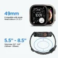 Калъф с протектор за дисплей за Apple Watch Ultra 4 / 3 / 2 / 1 (49mm) Rugged Armor Pro (ACS12053) - Spigen - Черен