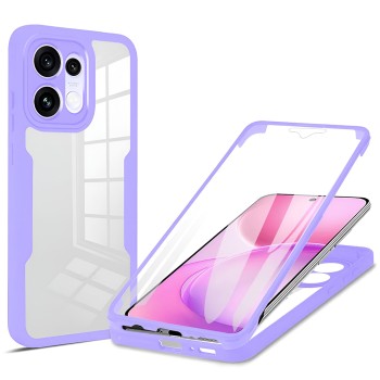 Калъф с протектор за екран Techsuit ColorVerse 360 Series - Oppo Reno16 F / Reno16 FS - Лилав
