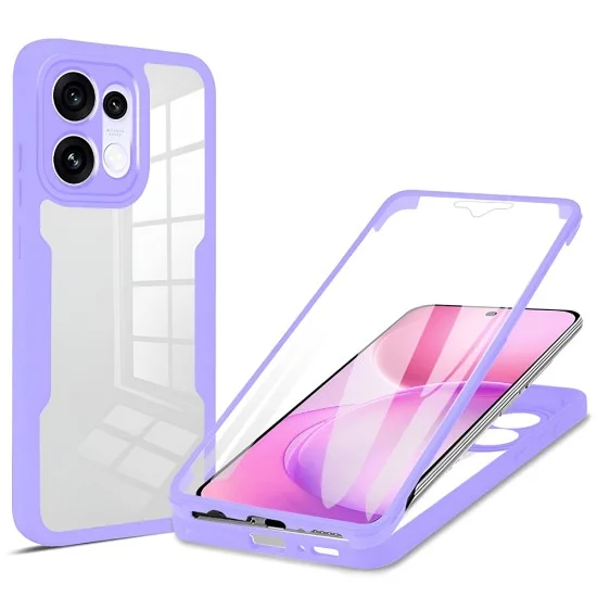 Калъф с протектор за екран Techsuit ColorVerse 360 Series - Oppo Reno16 F / Reno16 FS - Лилав