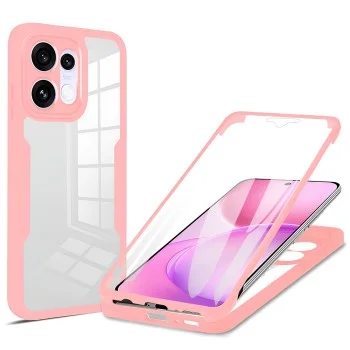 Калъф с протектор за екран Techsuit ColorVerse 360 Series - Oppo Reno16 F / Reno16 FS - Розов