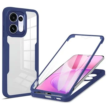 Калъф с протектор за екран Techsuit ColorVerse 360 Series - Oppo Reno16 F / Reno16 FS - Син