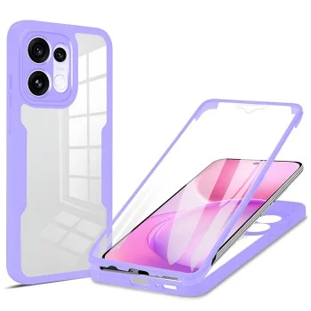 Калъф с протектор за екран Techsuit ColorVerse 360 Series - Oppo Reno16 / Reno16 Pro - Лилав