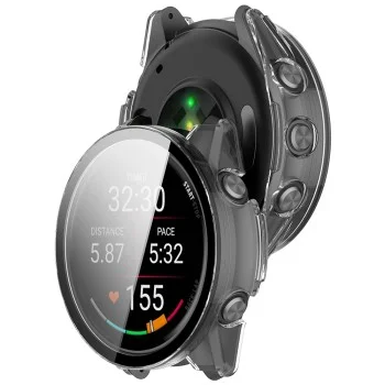 Калъф с протектор за екран Techsuit Defense360 Pro - Garmin Forerunner 70 / Forerunner 170 - Прозрачен