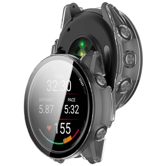 Калъф с протектор за екран Techsuit Defense360 Pro - Garmin Forerunner 70 / Forerunner 170 - Прозрачен