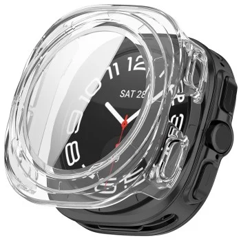 Калъф с протектор за екран Techsuit Defense360 Pro + Screen Protector - Samsung Galaxy Watch Ultra 2 - Прозрачен