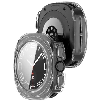 Калъф с протектор за екран Techsuit Defense360 Pro + Screen Protector - Samsung Galaxy Watch Ultra 2 - Прозрачен