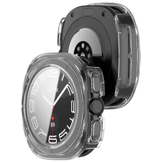 Калъф с протектор за екран Techsuit Defense360 Pro + Screen Protector - Samsung Galaxy Watch Ultra 2 - Прозрачен