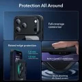 Калъф със протектор за екран ESR Classic Hybrid HaloLock + Screen Protector - iPhone 18 Pro / iPhone 17 Pro - Прозрачно черен