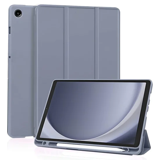 Калъф за таблет Samsung Galaxy Tab A11 / A9 - Techsuit Flex Trifold с държач за писалка - Лилав