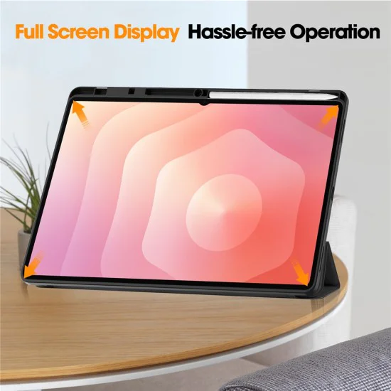 Калъф за таблет Xiaomi Redmi Pad 2 Pro - Techsuit Flex Trifold с държач за писалка - Черен