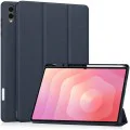 Калъф за таблет Samsung Galaxy Tab S11 Ultra - Techsuit Flex Trifold с държач за писалка - Тъмносин