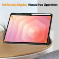 Калъф за таблет Samsung Galaxy Tab S11 Ultra - Techsuit Flex Trifold с държач за писалка - Тъмносин