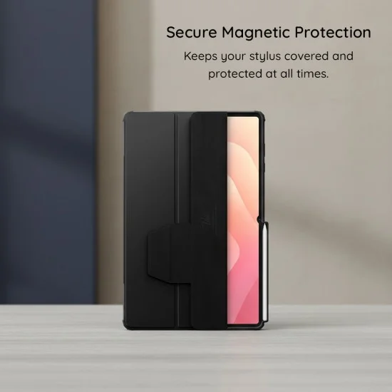 Калъф за таблет за Samsung Galaxy Tab S12 Plus Air Skin Pro (ACS11823) - Spigen - Черен