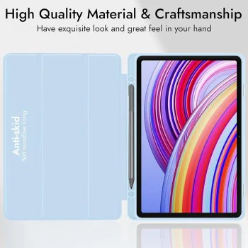 Калъф за таблет Xiaomi Redmi Pad 2 Pro - Techsuit Flex Trifold с държач за писалка - Черен