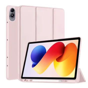 Калъф за таблет Xiaomi Redmi Pad 2 Pro - Techsuit Flex Trifold с държач за писалка - Розов