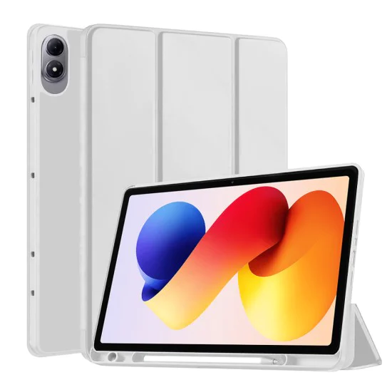 Калъф за таблет Xiaomi Redmi Pad 2 Pro - Techsuit Flex Trifold с държач за писалка - Сив