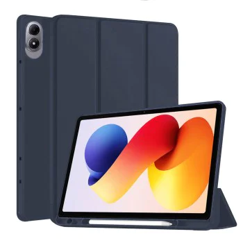 Калъф за таблет Xiaomi Redmi Pad 2 Pro - Techsuit Flex Trifold с държач за писалка - Тъмносин