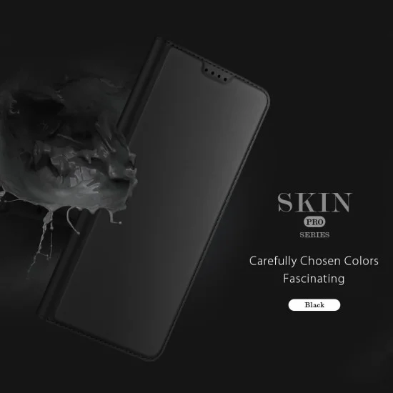 Калъф тефтер Dux Ducis Skin Pro - Oppo Reno16 / Oppo Reno16 Pro - Черен