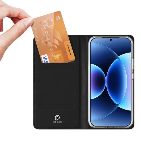 Калъф тефтер Dux Ducis Skin Pro - Xiaomi 17 Pro - Черен