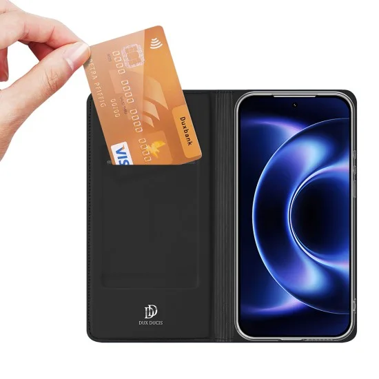 Калъф тефтер Dux Ducis Skin Pro - Xiaomi 17 Ultra - Черен