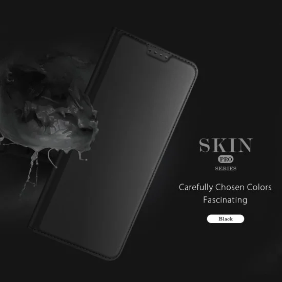 Калъф тефтер Dux Ducis Skin Pro - Xiaomi 17T - Черен