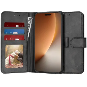 Калъф тефтер – Honor Magic8 Pro – Techsuit Diary Book – Черен
