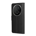Калъф тефтер – Honor Magic8 Pro – Techsuit Leather Folio – Черен