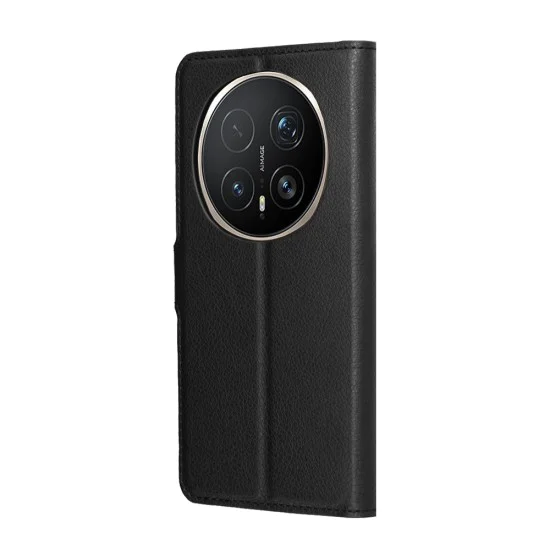 Калъф тефтер – Honor Magic8 Pro – Techsuit Leather Folio – Черен