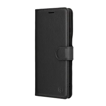 Калъф тефтер – Motorola Edge 70 – Techsuit Leather Folio – Черен