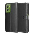 Калъф тефтер – Motorola Moto G06 – Techsuit Leather Folio – Черен