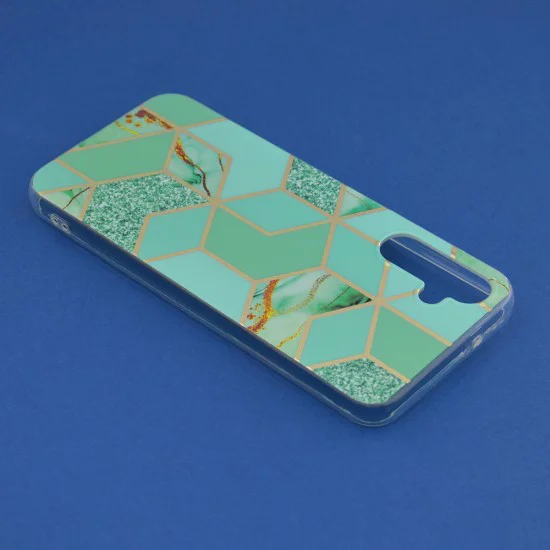 Калъф за телефон Husa за Samsung Galaxy A14 4G / A14 5G - Techsuit - Marble Series - Green Hex