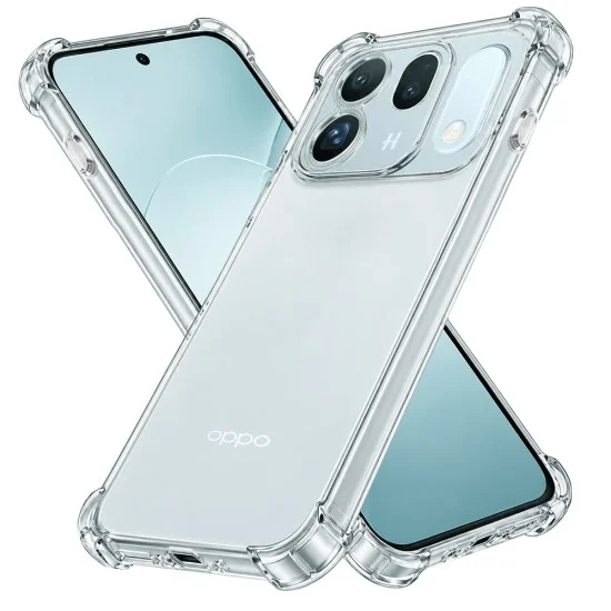 Калъф за телефон за Oppo Find X10 Shockproof Clear Silicone - Techsuit - Прозрачен