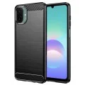 Калъф за телефон за Samsung Galaxy A08 4G / A07 5G Carbon Silicone - Techsuit - Черен