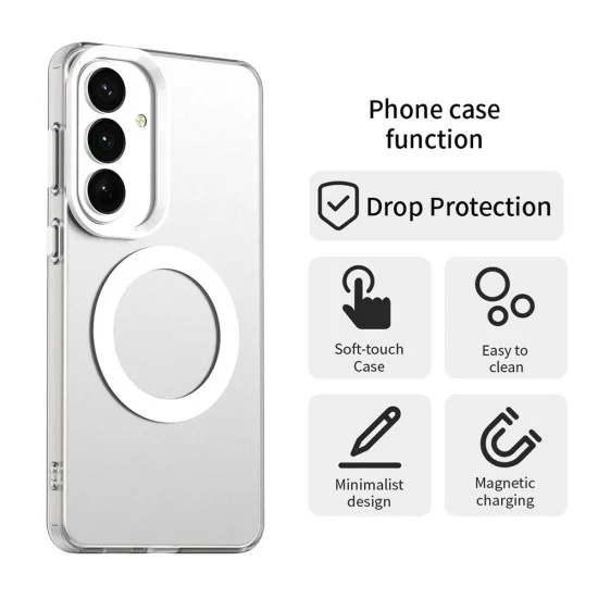 Калъф за телефон за Samsung Galaxy S26 FE CandyCase MagSafe - Techsuit - Бял