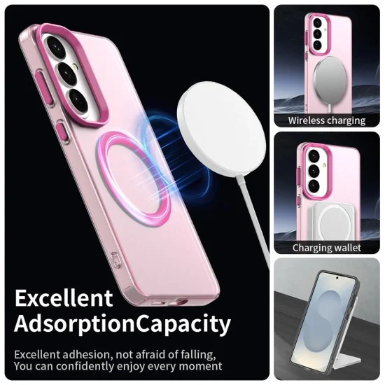 Калъф за телефон за Samsung Galaxy S26 FE CandyCase MagSafe - Techsuit - Розов